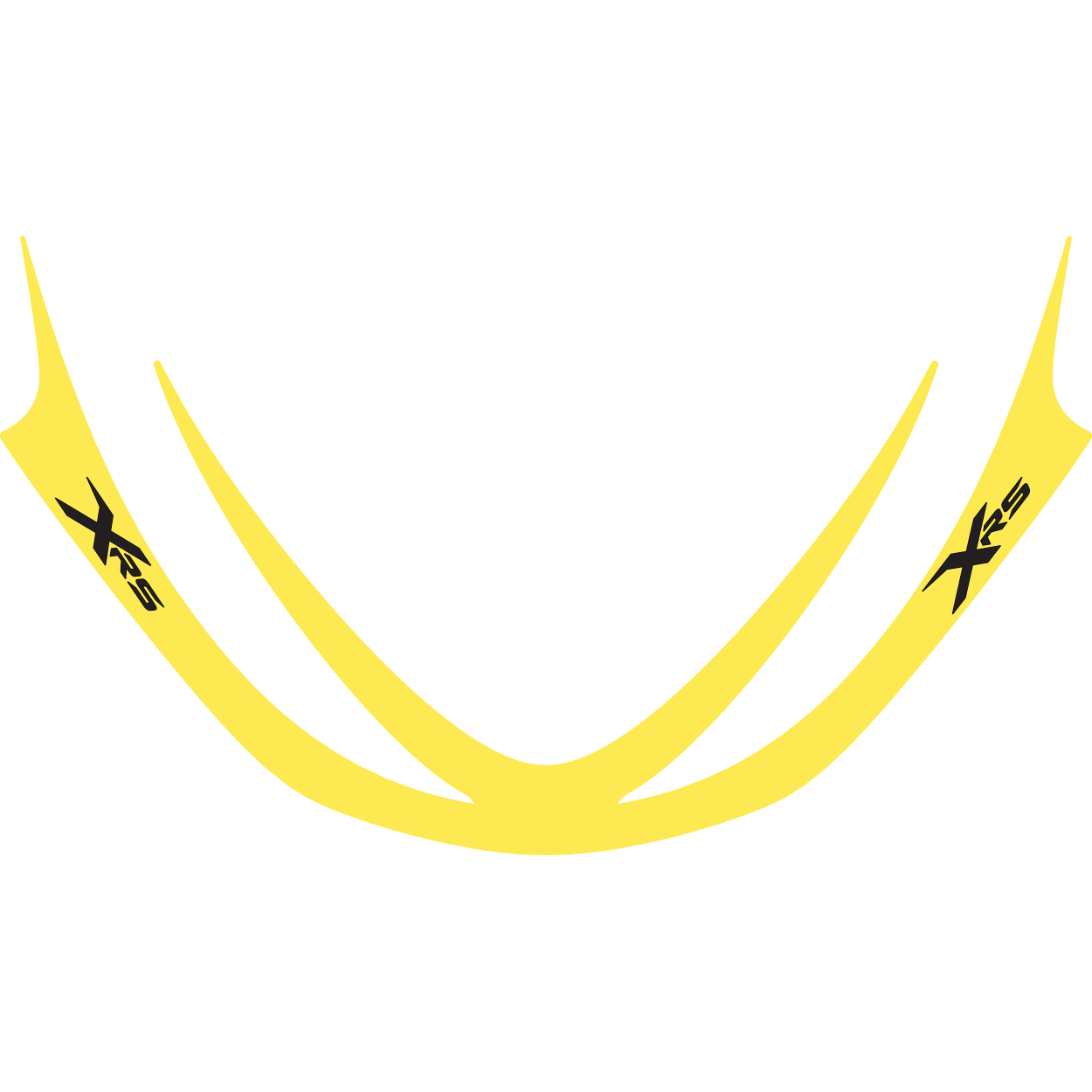 XRS YOUTH VISOR DECAL