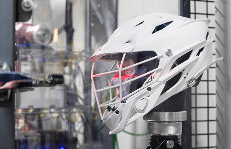 Z HELMET testing in a laboratory setting.